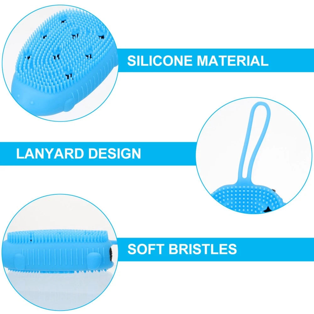 1Pc Silicone Bathing Brush Household Shower Brush Useful Body Bathing Scrubber