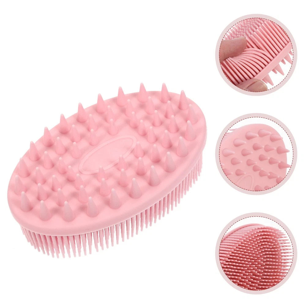 2 Pack Silicone Bath Brush Child Man Massage for Infant Scrubber