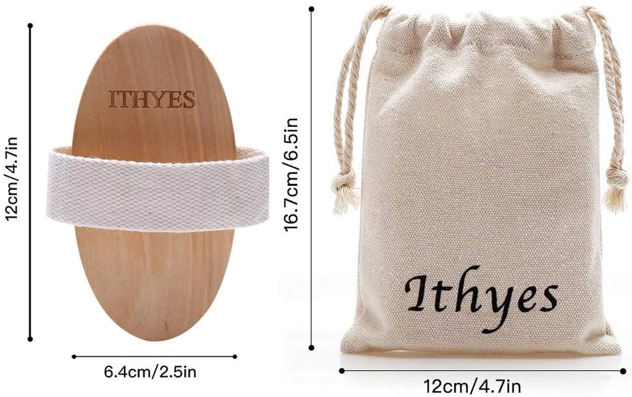 Dry Brushing Body Brush Exfoliating Brush Natural Bristle Bath Brush for Remove