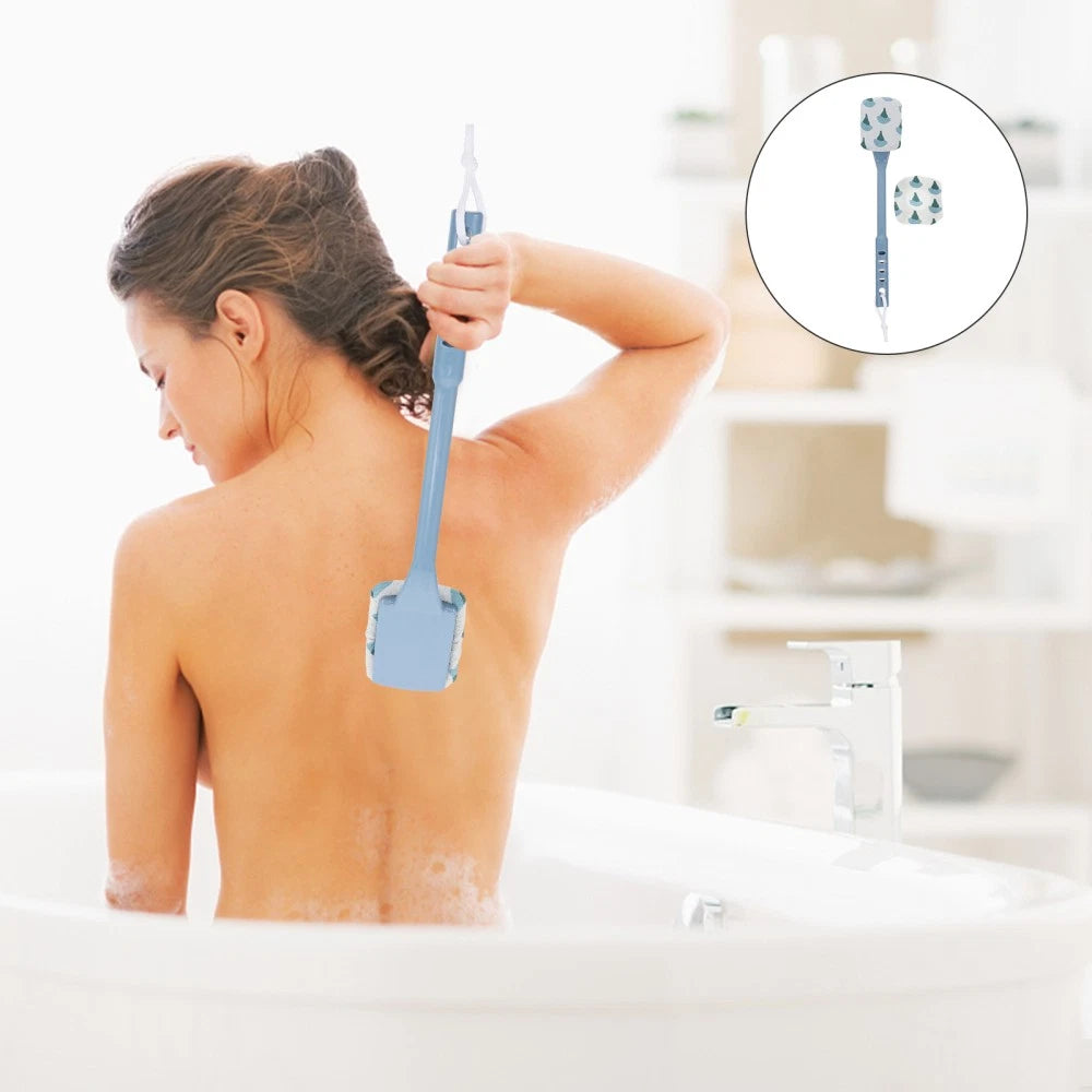 3 pcs Household Bath Brush Practical Shower Brush Back Cleaning Brush for