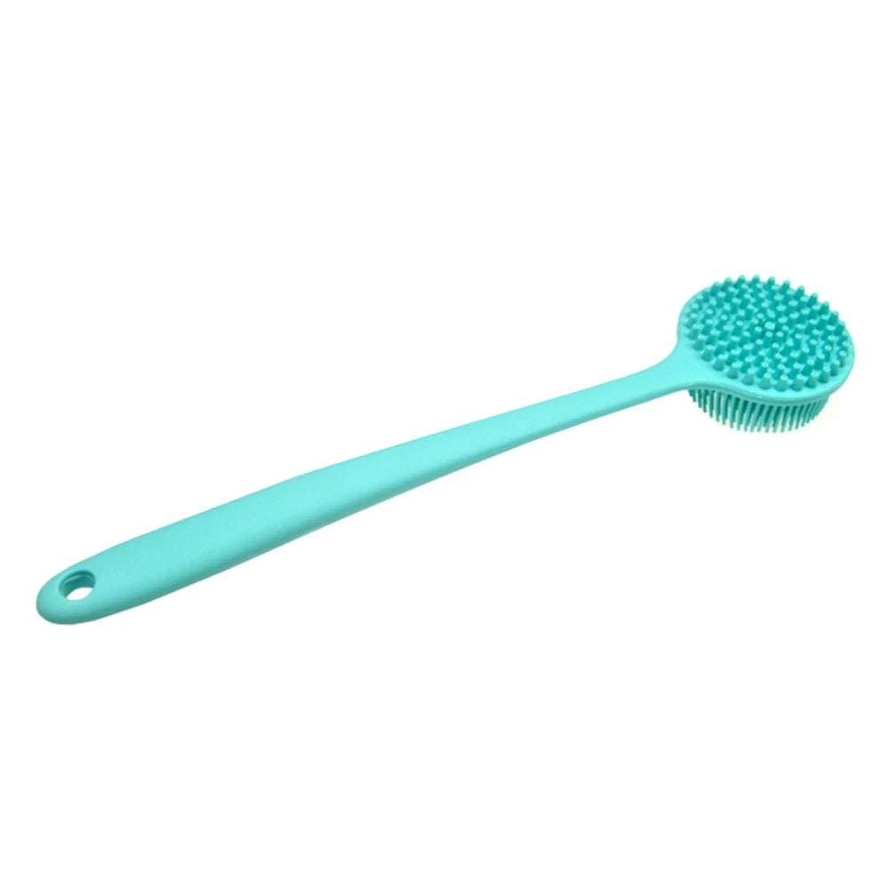 Silicone Bath Brush Back Exfoliator for Shower Exfoliating Scrub Long Handle