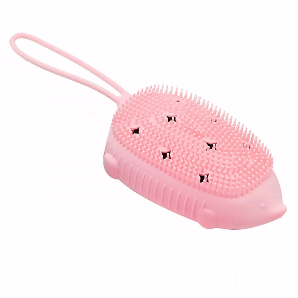 Bath Brush Silicone Body Scrubber Shower Baby Bathroom for Bathing
