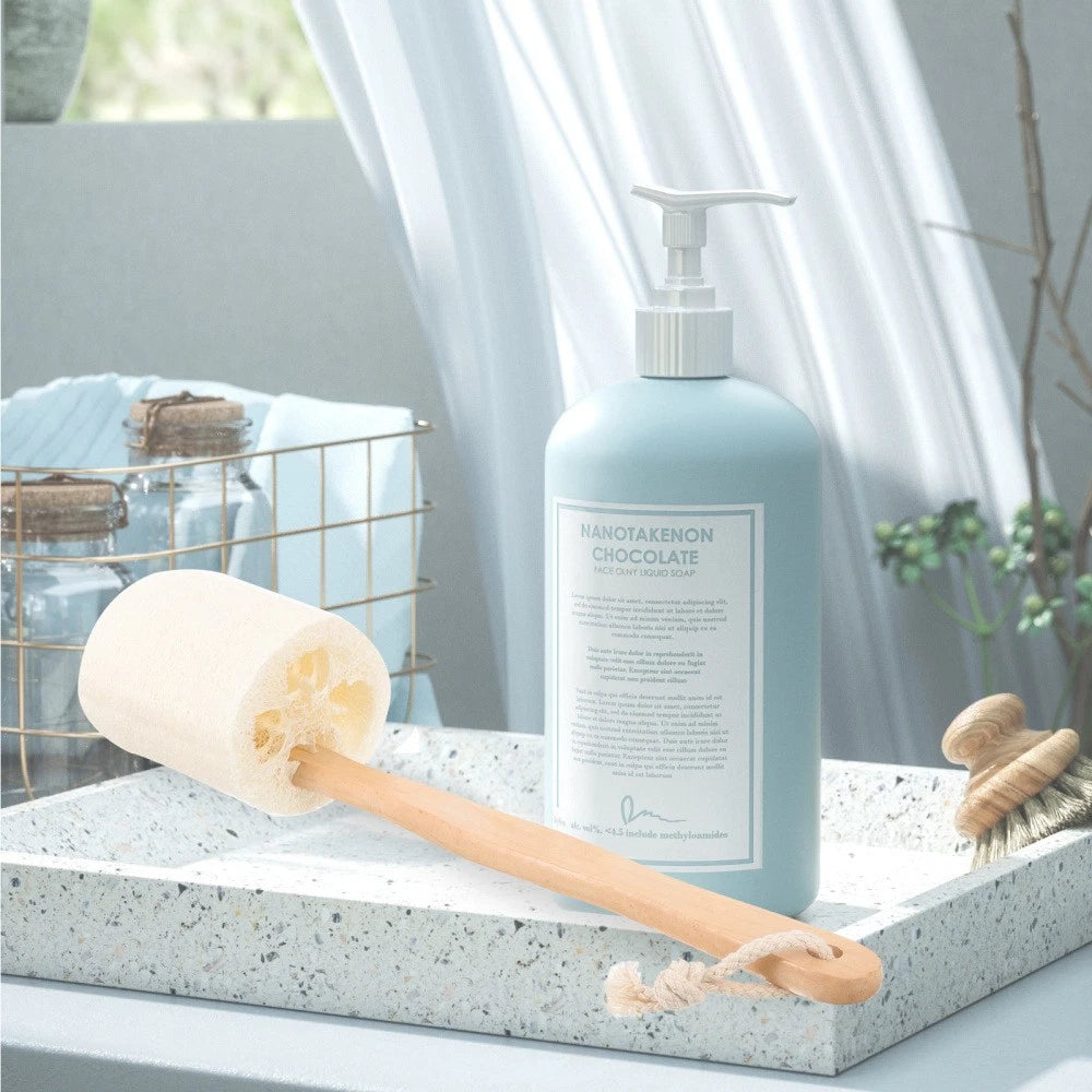 Loofah Shower Brush Natural Back Scrubber Exfoliating Bath Accessories
