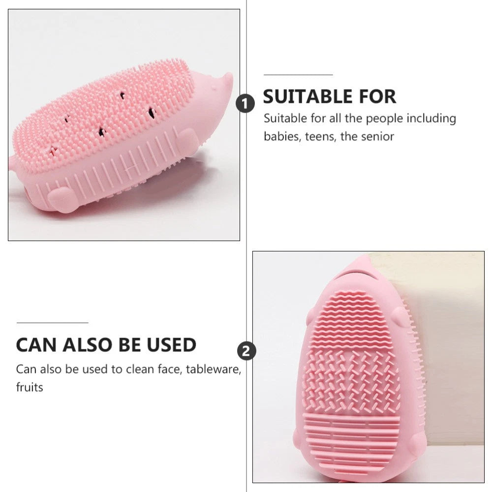 Bath Brush Scrubber Body Baby Child Double Sided Shower Portable