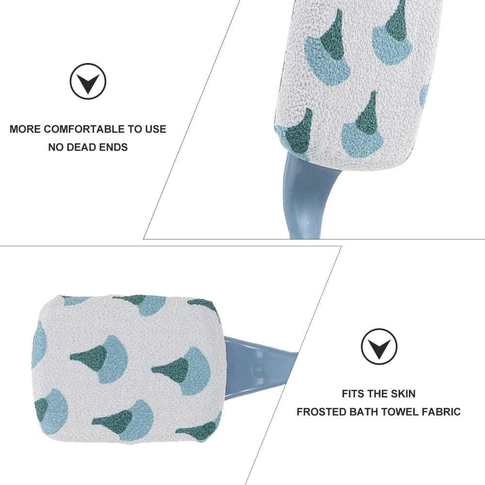 3 pcs Household Bath Brush Practical Shower Brush Back Cleaning Brush for