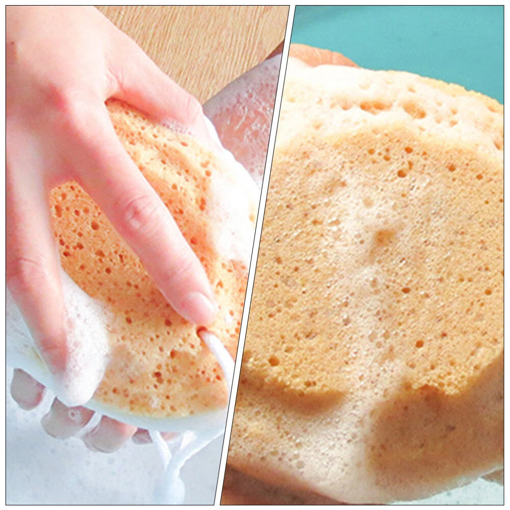4Pcs Adult Shower Sponge Bath Natural Sea Massaging Household Bathing Brush