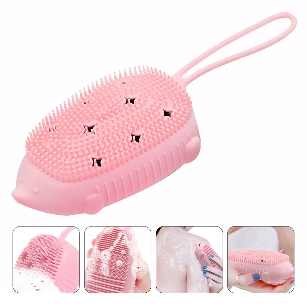 Bath Brush Scrubber Body Baby Child Double Sided Shower Portable