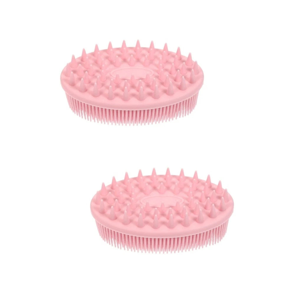 2 Pack Silicone Bath Brush Child Man Massage for Infant Scrubber