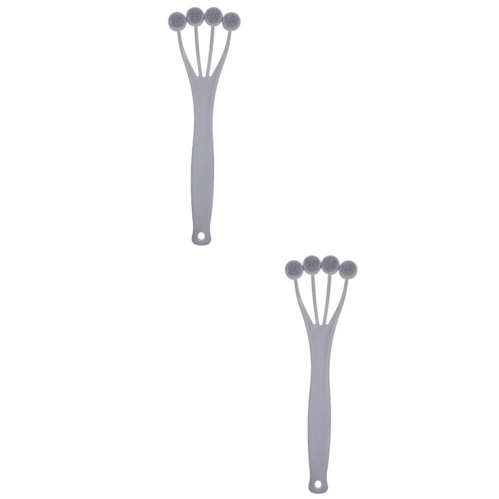 2 Pack Exfoliating Bath Brush Body Brushes for Shower Back Scrubber Men