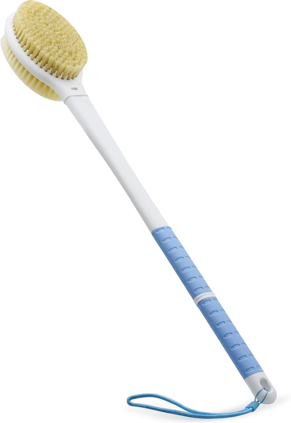 Shower Brush with Soft and Stiff Bristles,20.5" Extra Long Handle