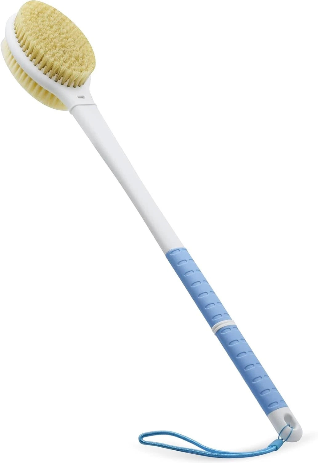 Shower Brush with Soft and Stiff Bristles,20.5" Extra Long Handle