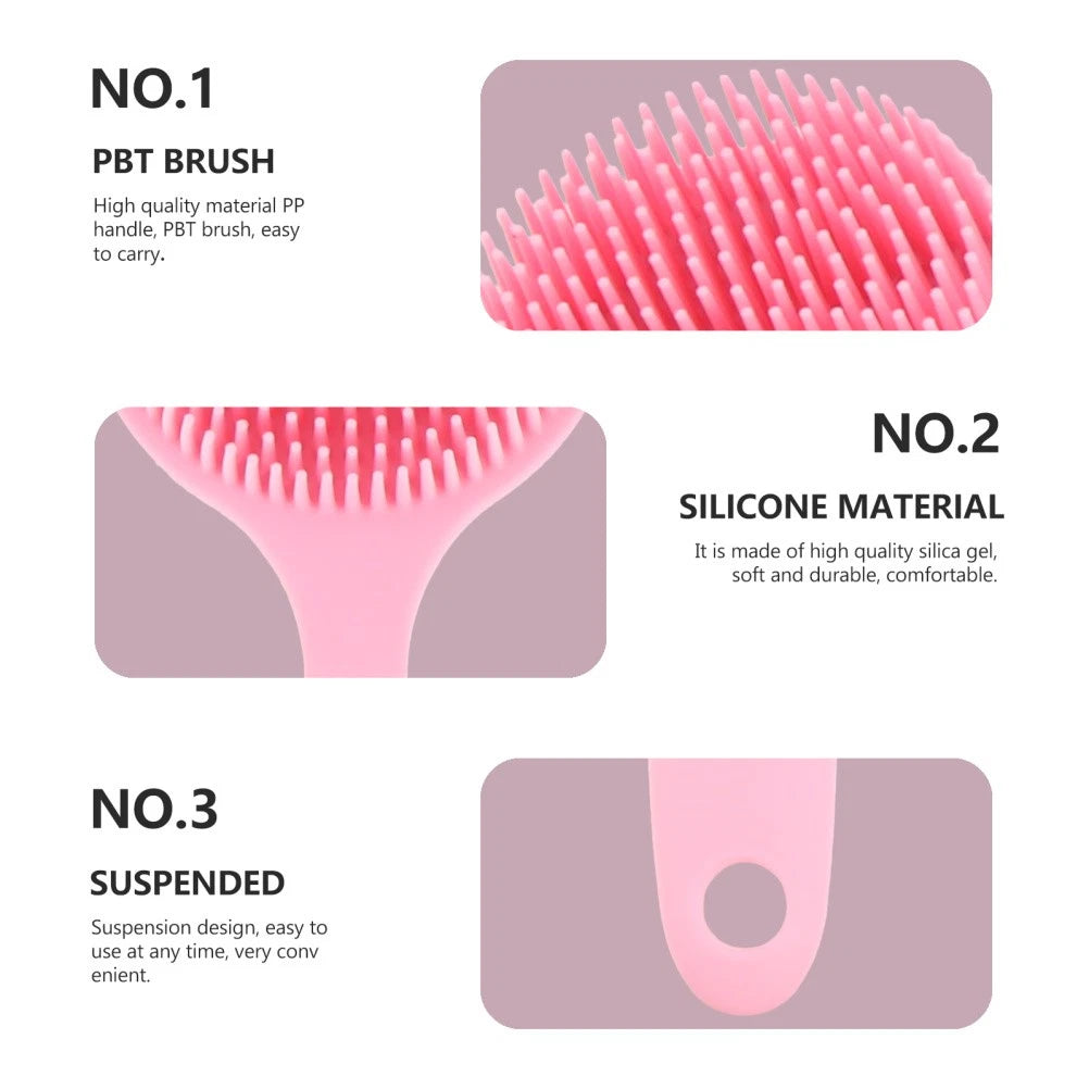 Bath Brush Man Silicone Exfoliator Back for Shower Scrubber Body