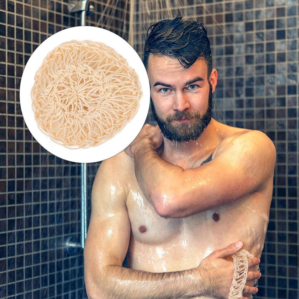 2 Pcs Sisal Bath Brush Bathing Accessories Shower Man Body Scrubber