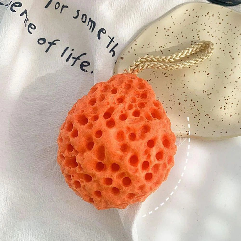 Soft Massage Brush Honeycomb Shower Puff Portable Sponge Bath Ball  Baby