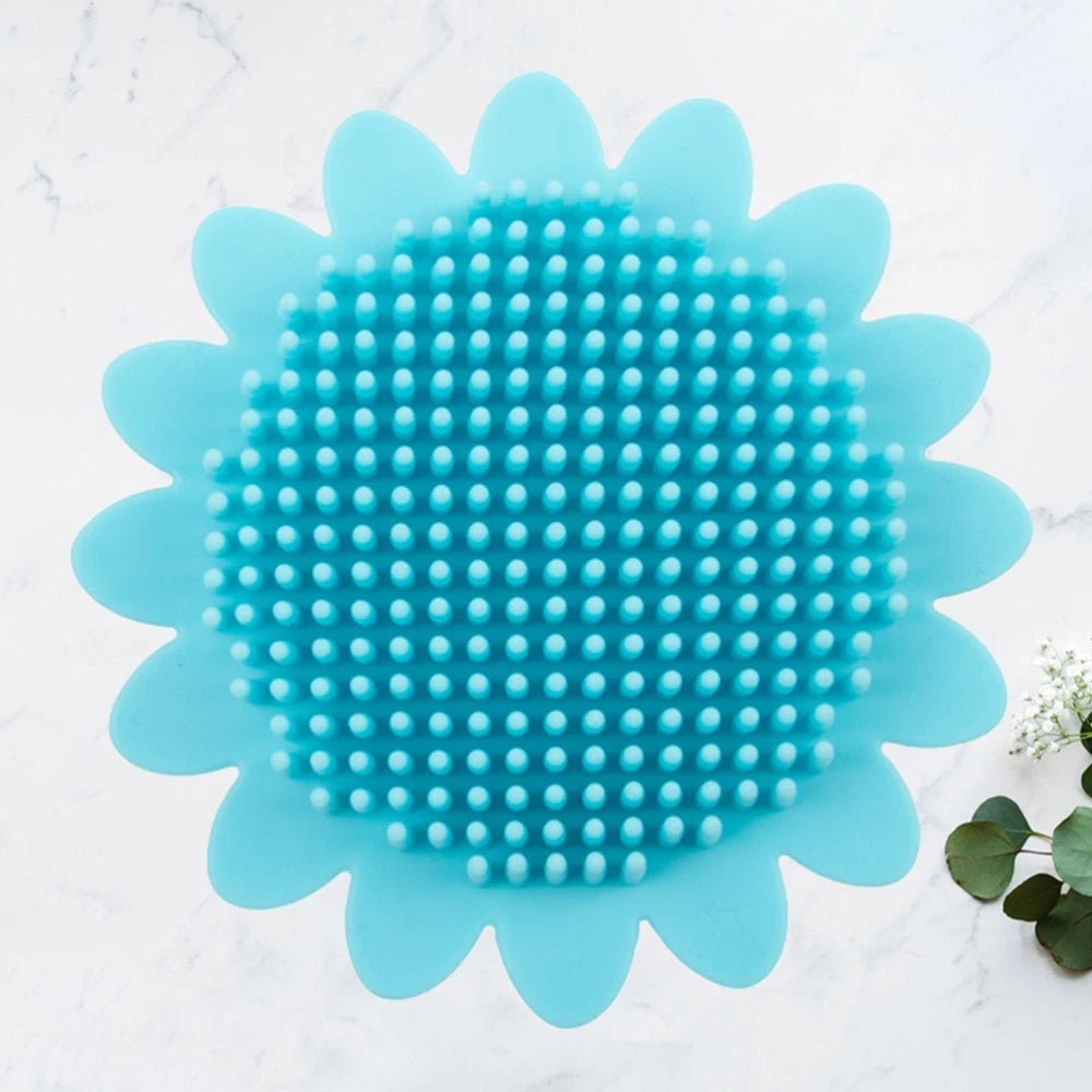 2pcs Shampoo Brush Durable Bath Brush Portable Bath Brush Back Rub Silicone