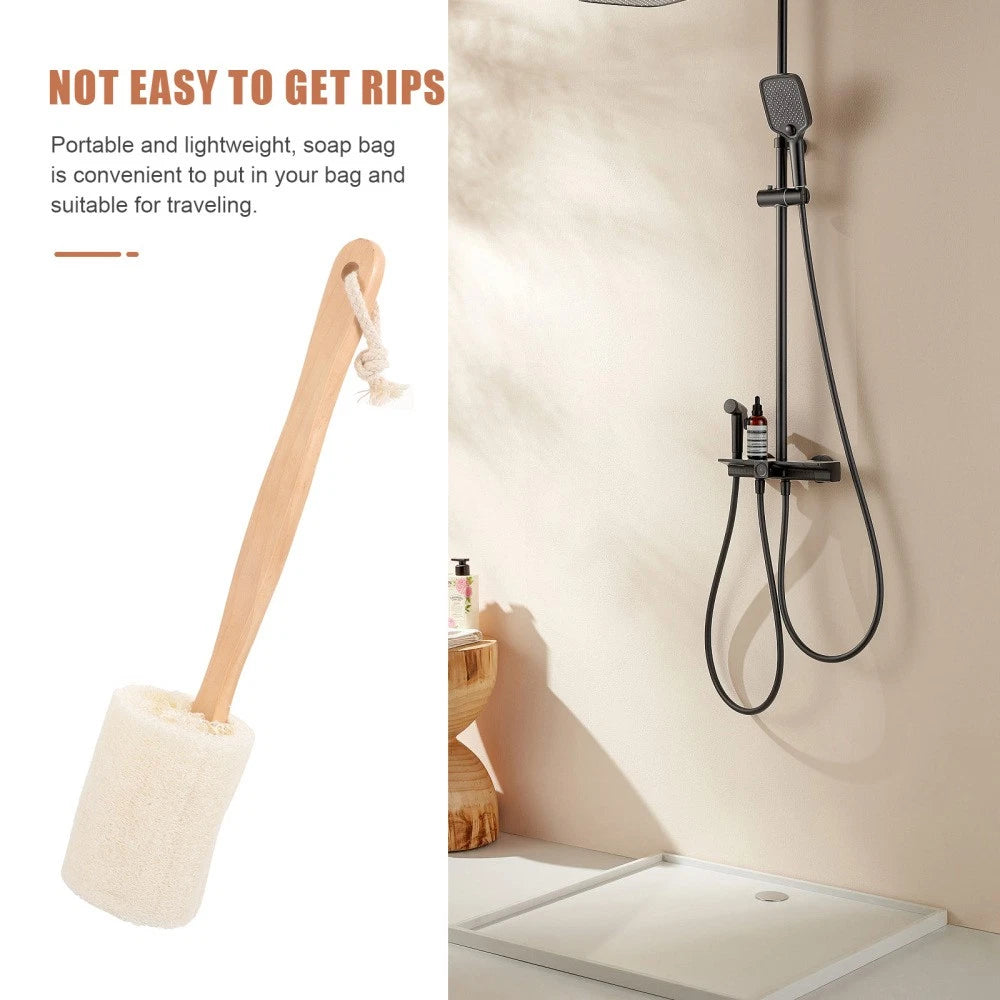 Loofah Shower Brush Skin Cleaning Home Use Bath Back Scrubber Body Exfoliator