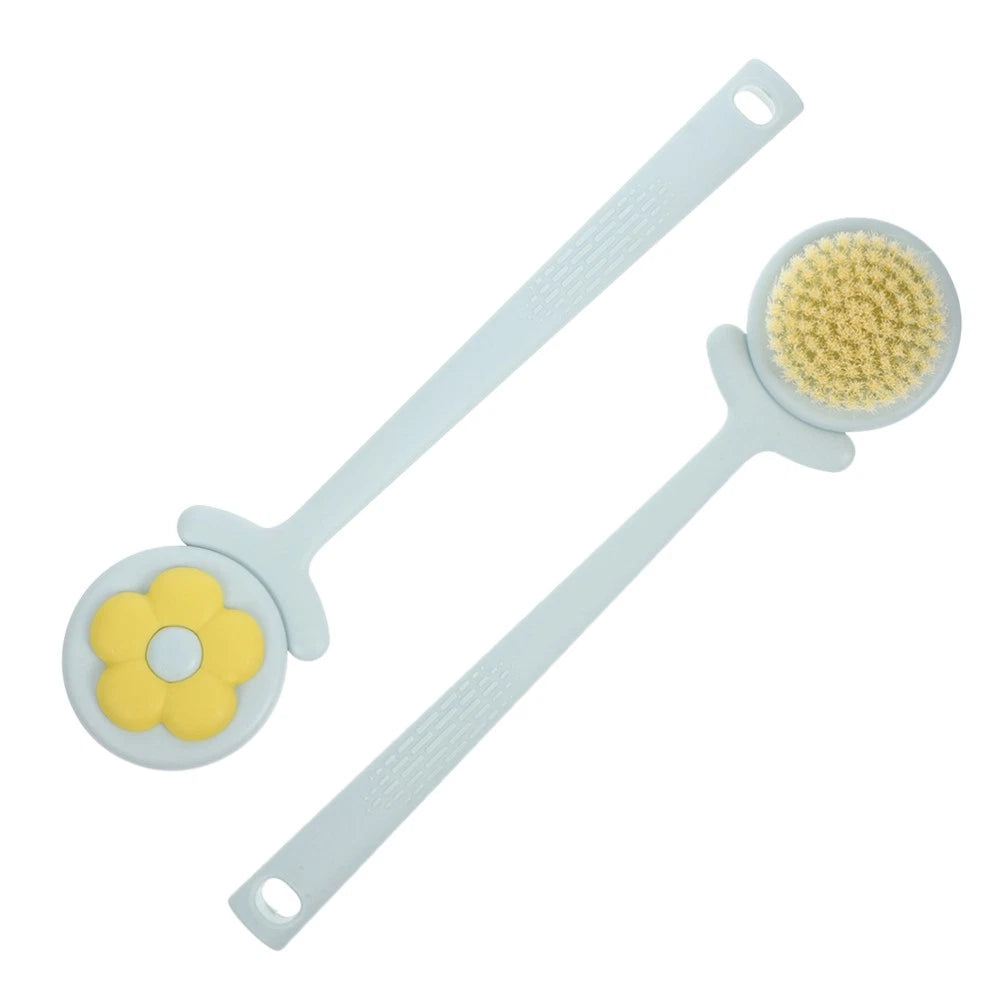 2 Pcs Flower Bath Brush Man Automatic Body Scrubber Back Scratcher for Men