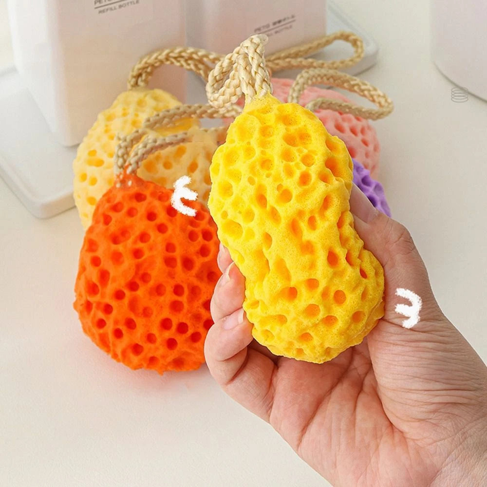 Soft Massage Brush Honeycomb Shower Puff Portable Sponge Bath Ball  Baby