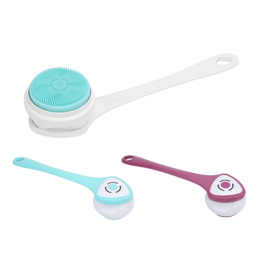 Electric Body Brush Multifunctional Long Handle Shower Brush Water Resistant