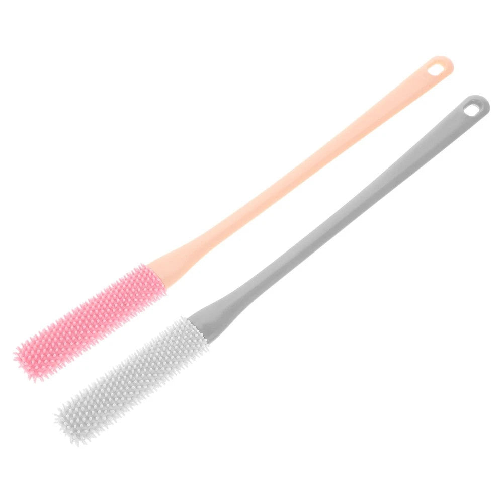 2Pcs Multi-functional Handle Toe Scrubber Brush for Shower Foot Cleaning