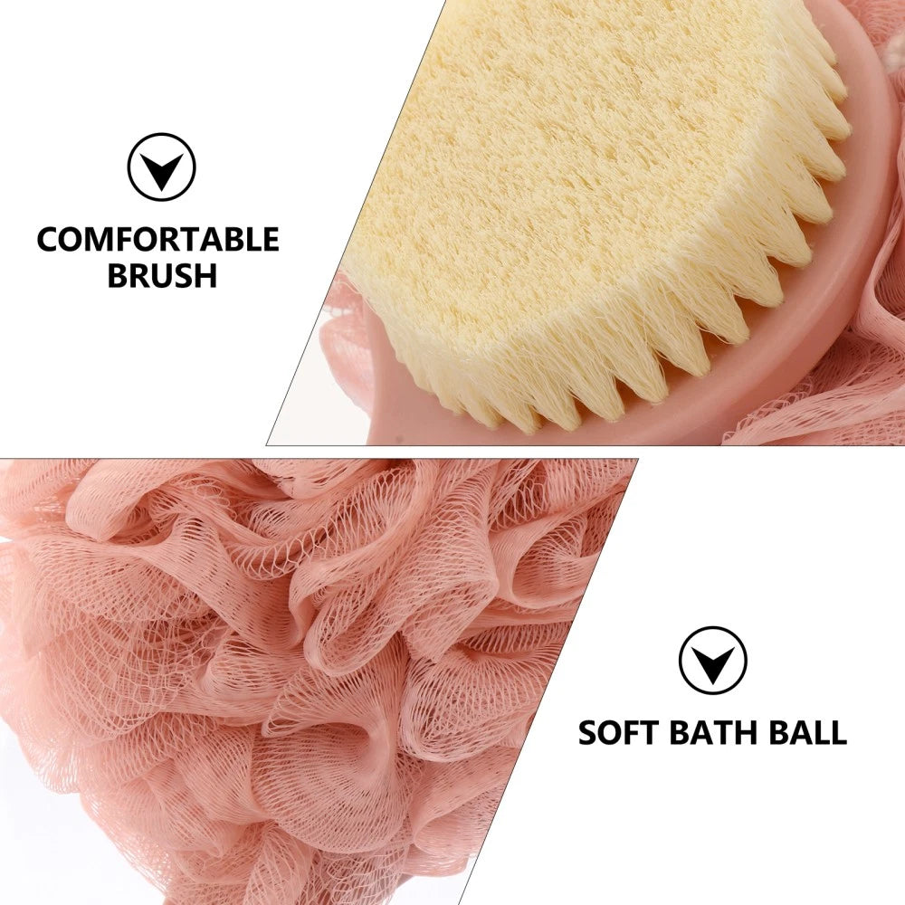 2pcs Long Handle Bath Brush Bristle Bathing Brush Household Bathing Accessories