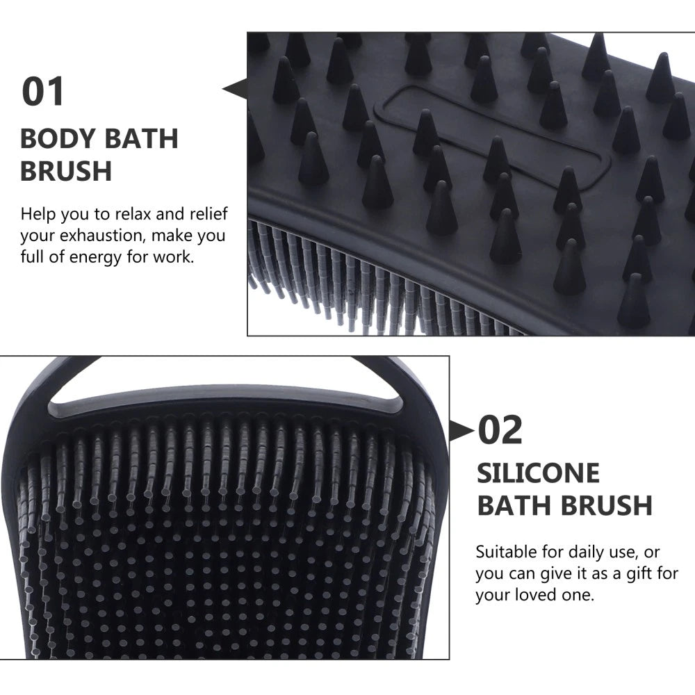 Bath Exfoliating Shower Brushes Body Scrubber Silicone