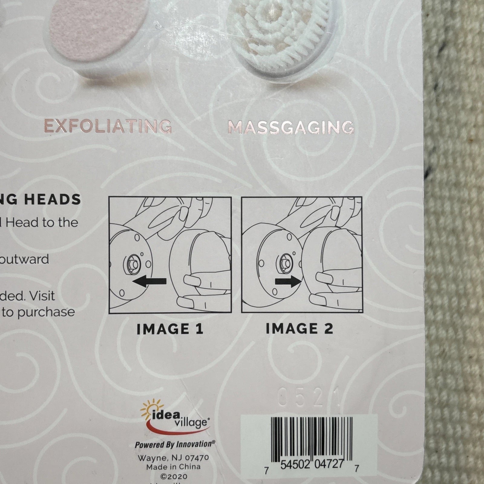 Finishing Touch Flawless SPINNING SPA BRUSH  Replacement Heads 3 - Pack