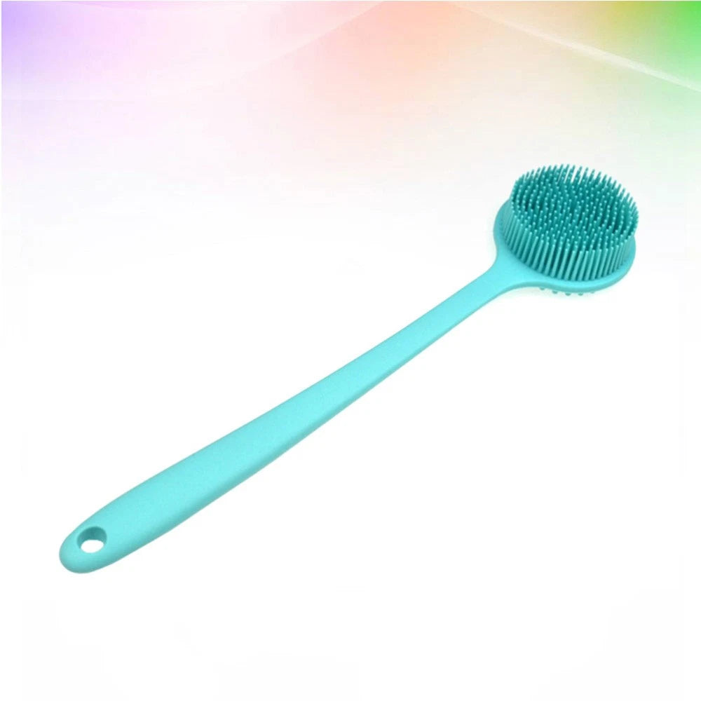 Silicone Bath Brush Back Exfoliator for Shower Exfoliating Scrub Long Handle