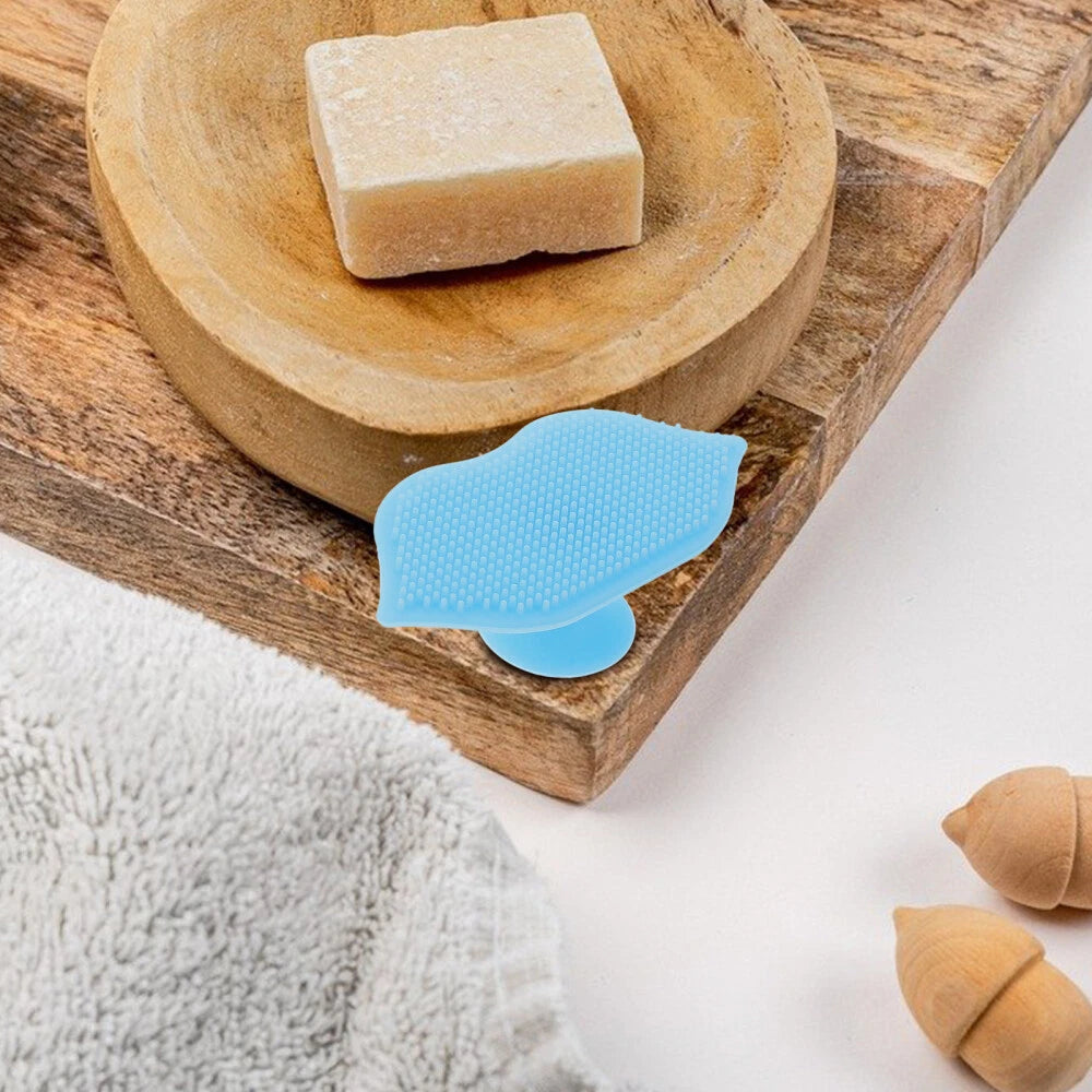 3 Pcs Silicone Cleansing Brush Baby Face Exfoliator Scrubber Cleanser
