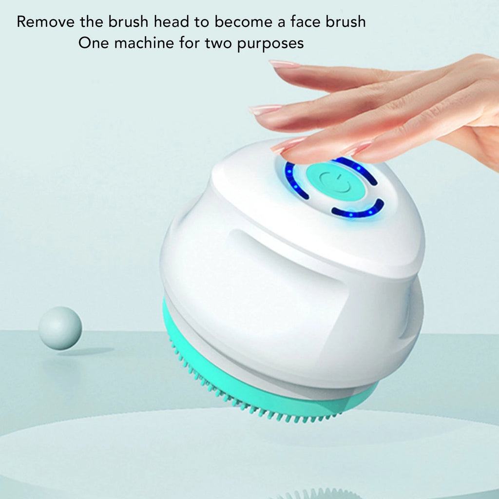 Electric Body Brush Multifunctional Long Handle Shower Brush Water Resistant