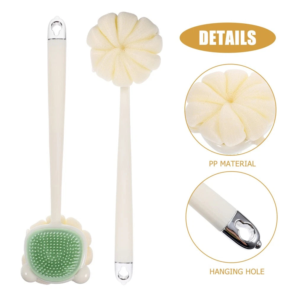 Household Shower Brush Back Scrubber Bath Long Handle Brush for Skin