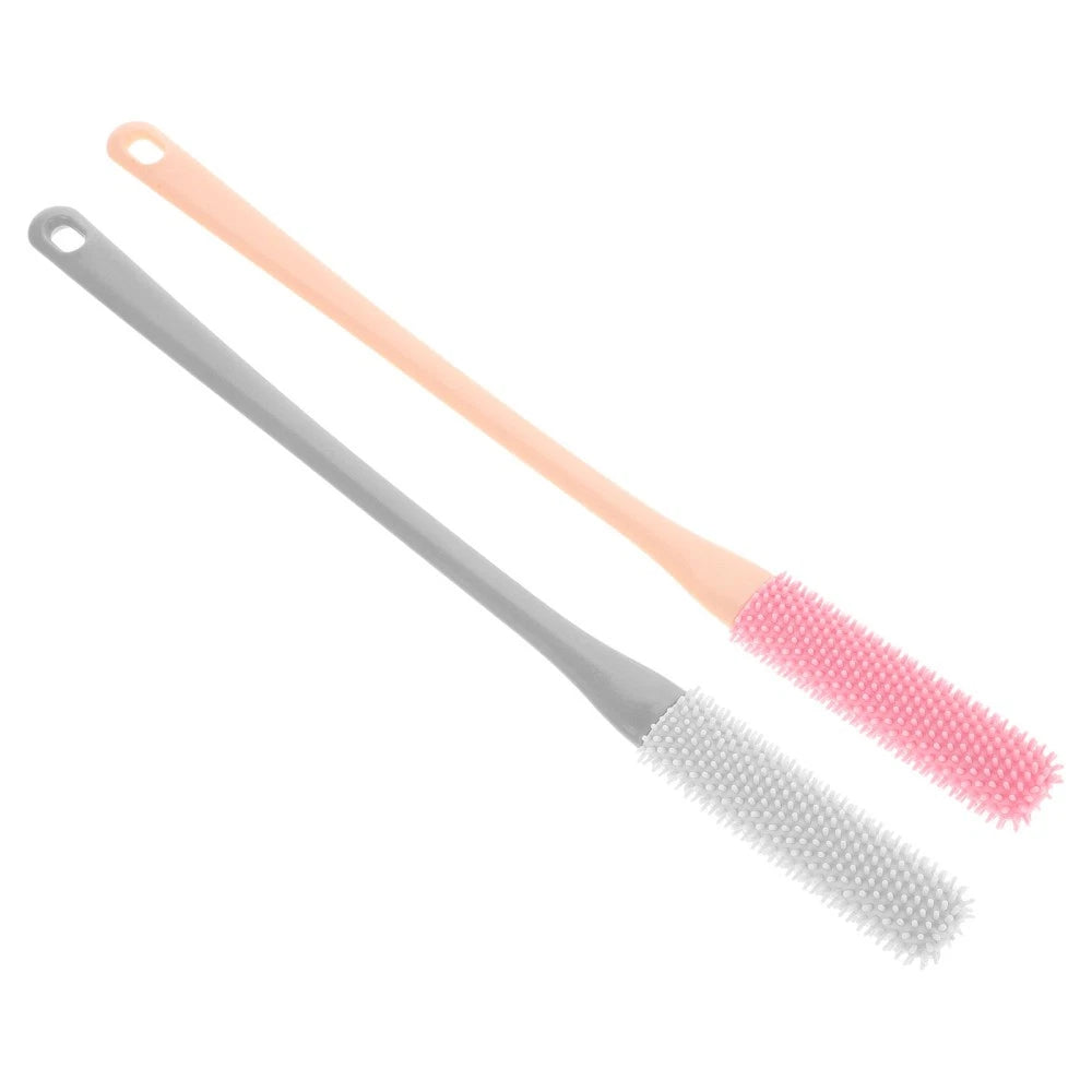 2Pcs Multi-functional Handle Toe Scrubber Brush for Shower Foot Cleaning