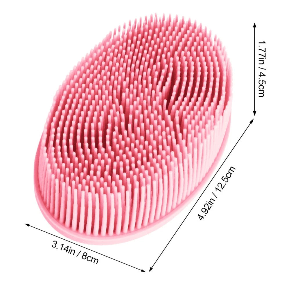 2Pcs Baby Shower Bath Brush Massage Shower Brushes for Home Travel