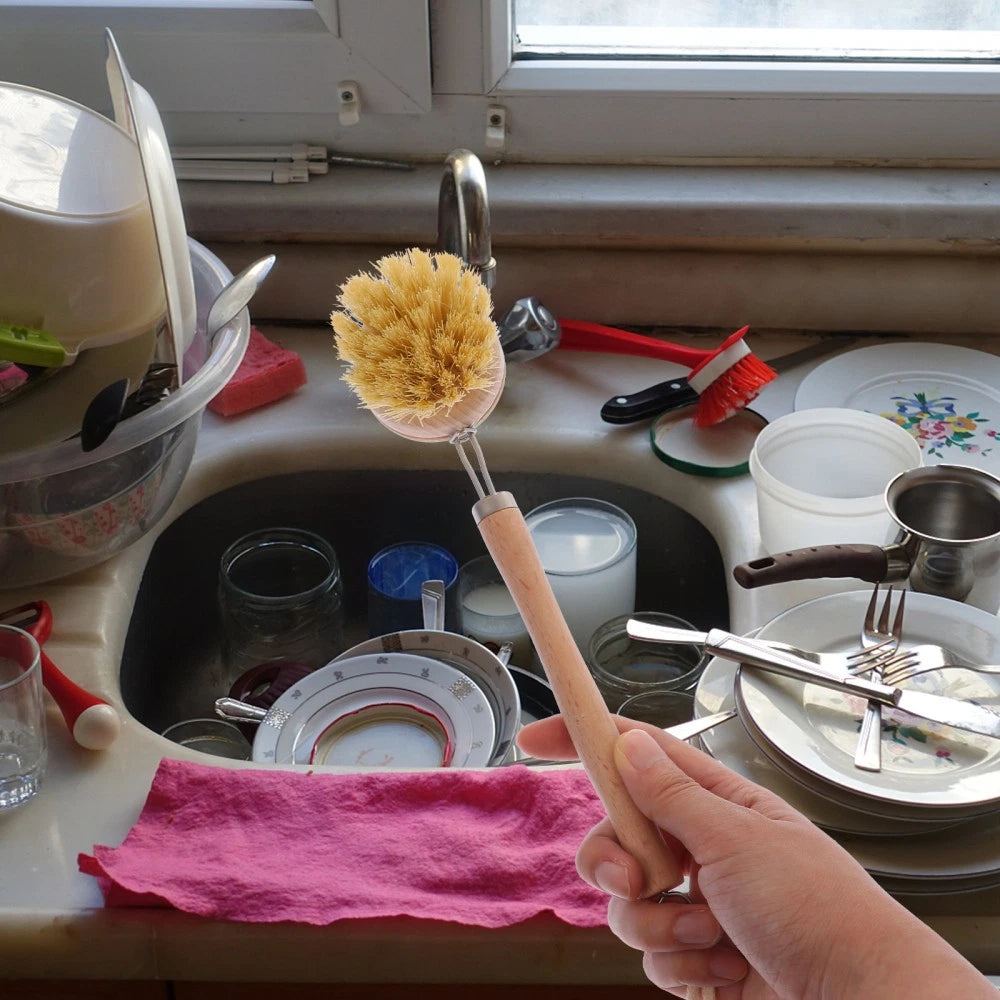 2 Pcs Cleaning Brush Long Handle Body Bathing Accessories