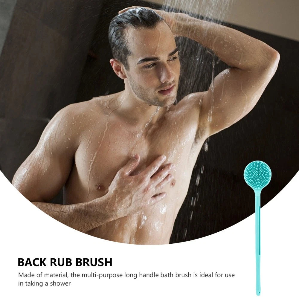 Silicone Body Scrubber Bath Body Brush with Long Handle Shower Brush