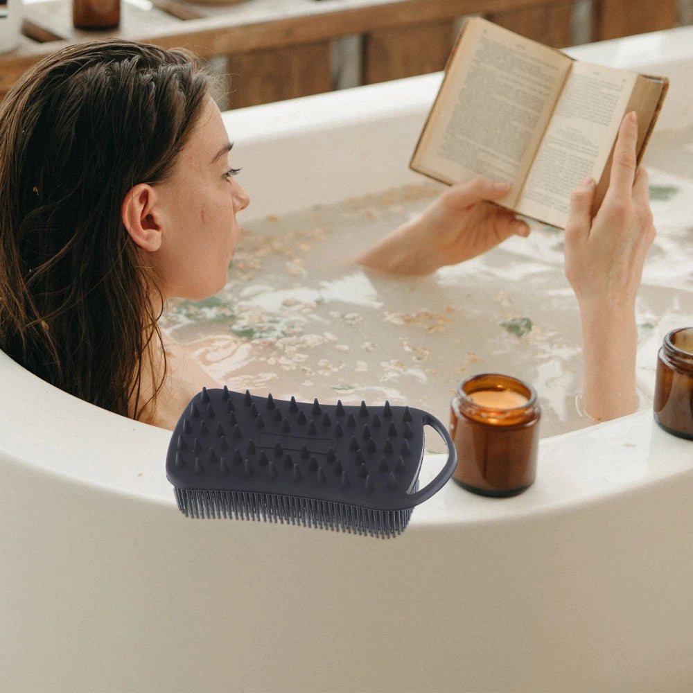 Bath Brush Travel Exfoliating Shower Brushes Silicone Body Scrubber