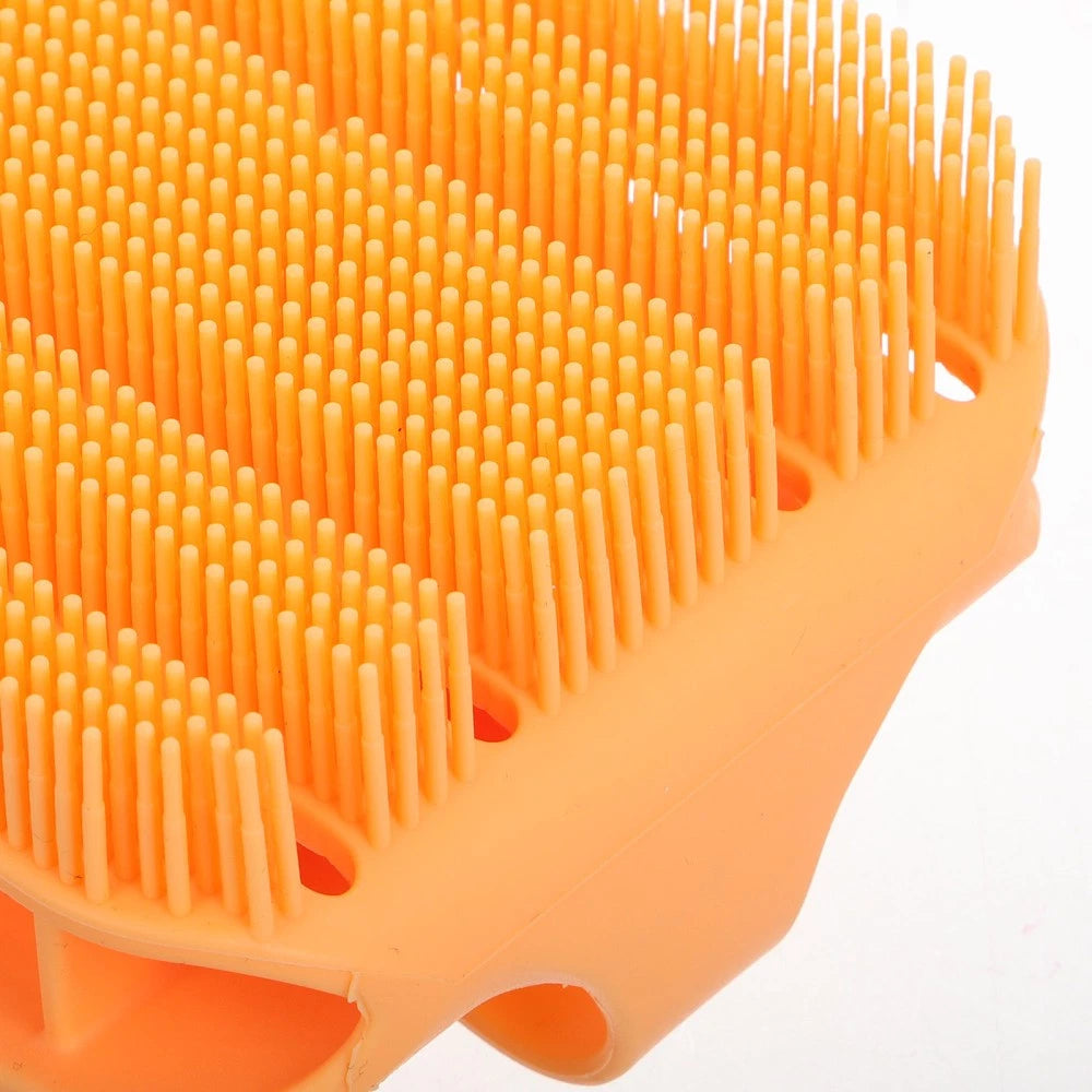 Silicone Bath Massage Brush Man Bathing Back Scrubber for Shower Men