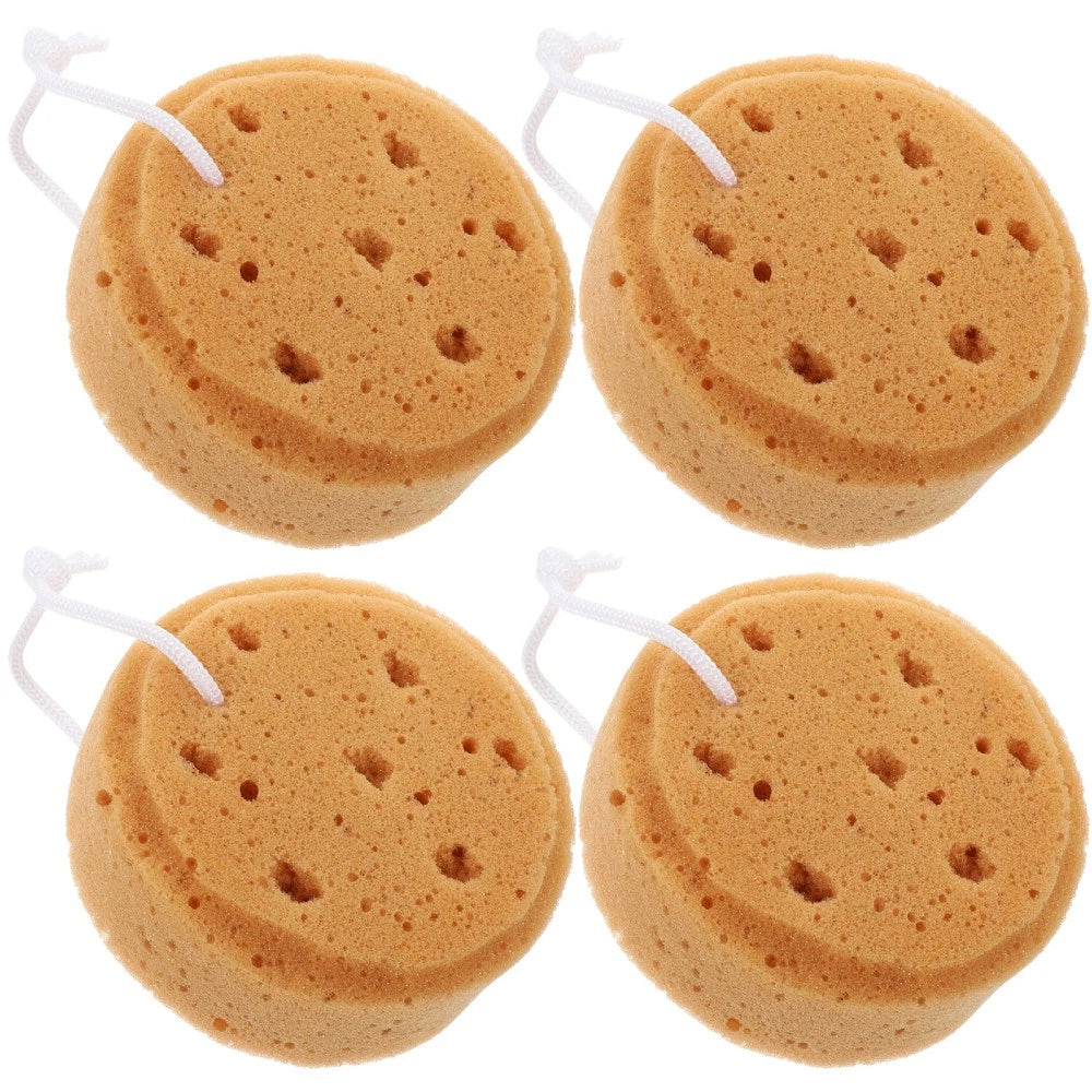 4 Pcs Bath Sponge Exfoliating Loofah Shower Scrub Scrubber for Body
