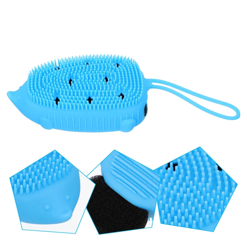 1Pc Silicone Bathing Brush Household Shower Brush Useful Body Bathing Scrubber