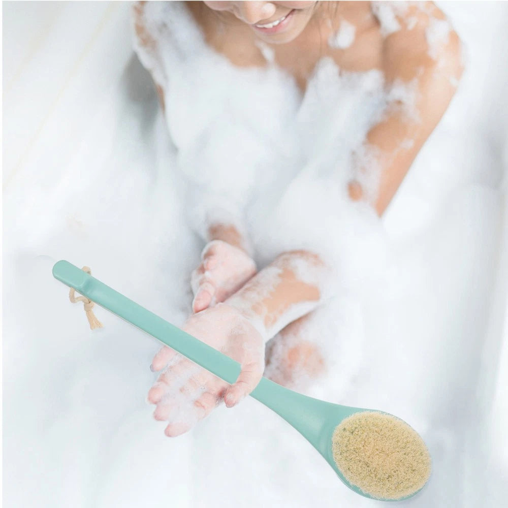 3 pcs Long Handle Shower Brush Body Brush Bath Brush Back Scrubber for