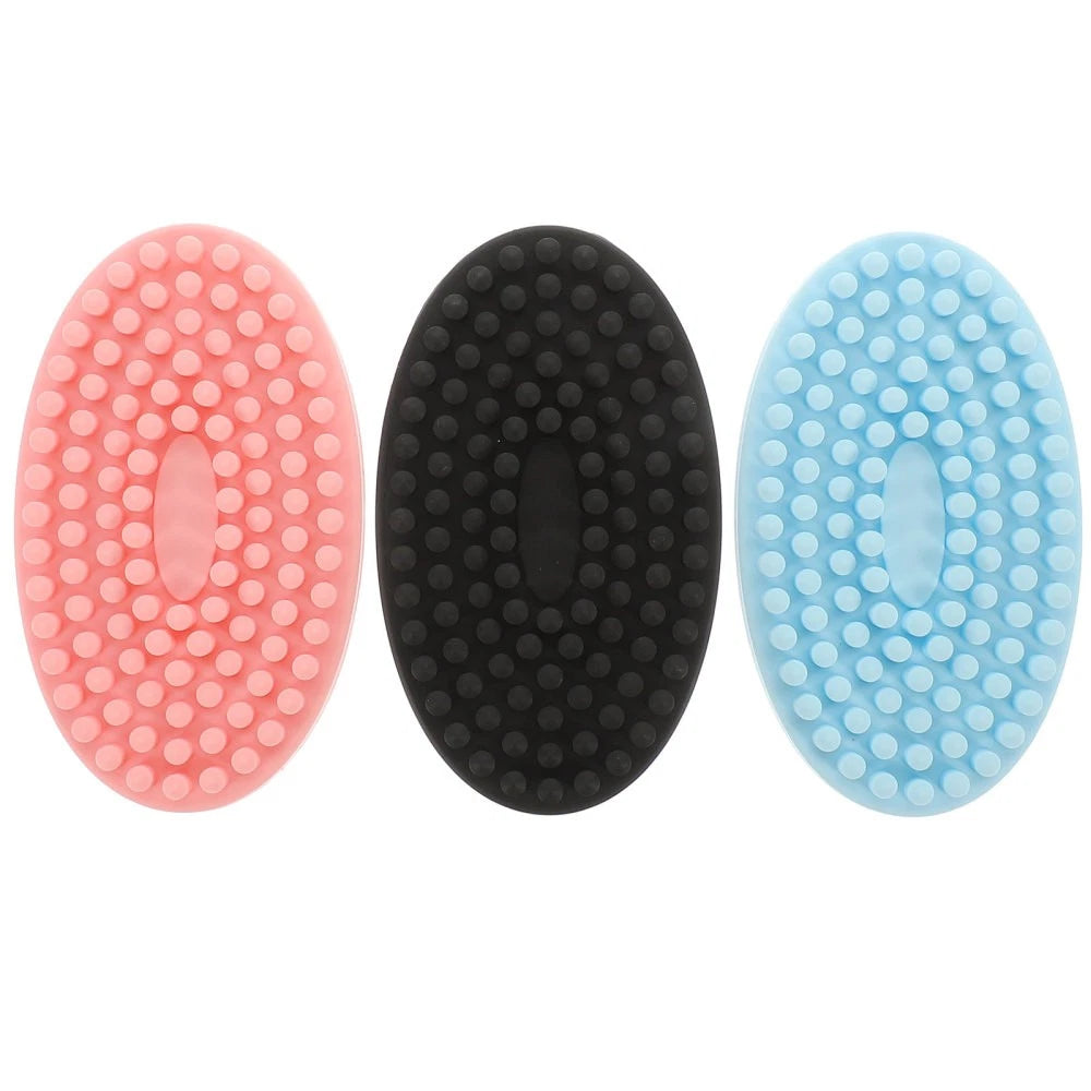 3 Pcs Shampoo Bath Brush Child Handheld Shower Scrubber for Body