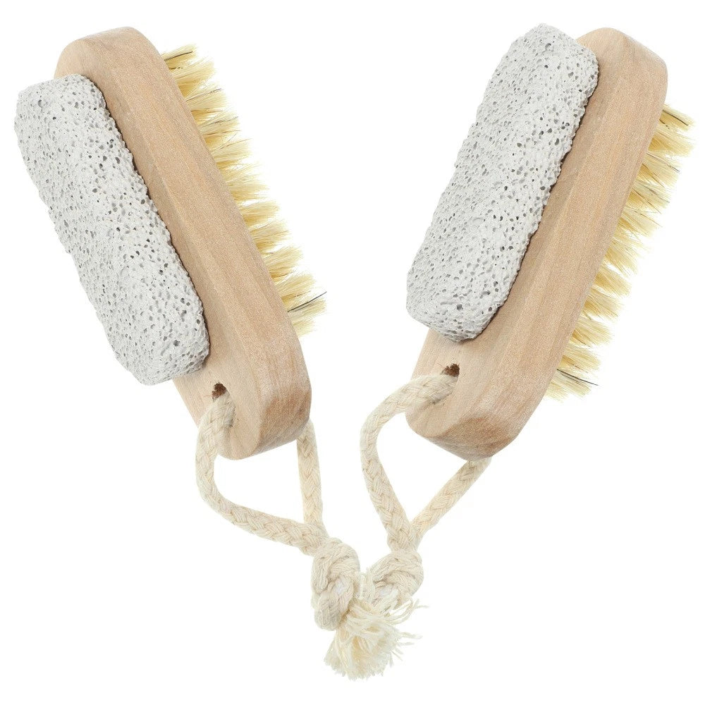 2 Pcs Double-sided Brush of Stepping Foot Scrubber Exfoliating Bath