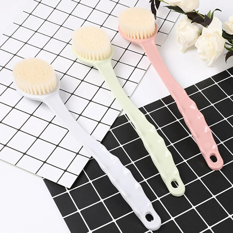 Skin Body Brush Back Scrubber Shower Bathing Cellulite Exfoliating Long HandleKF
