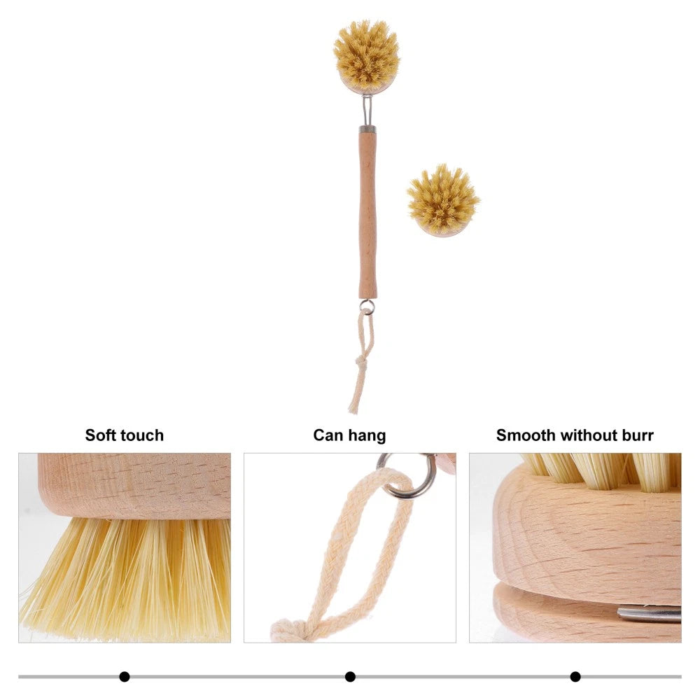 2 Pcs Cleaning Brush Long Handle Body Bathing Accessories