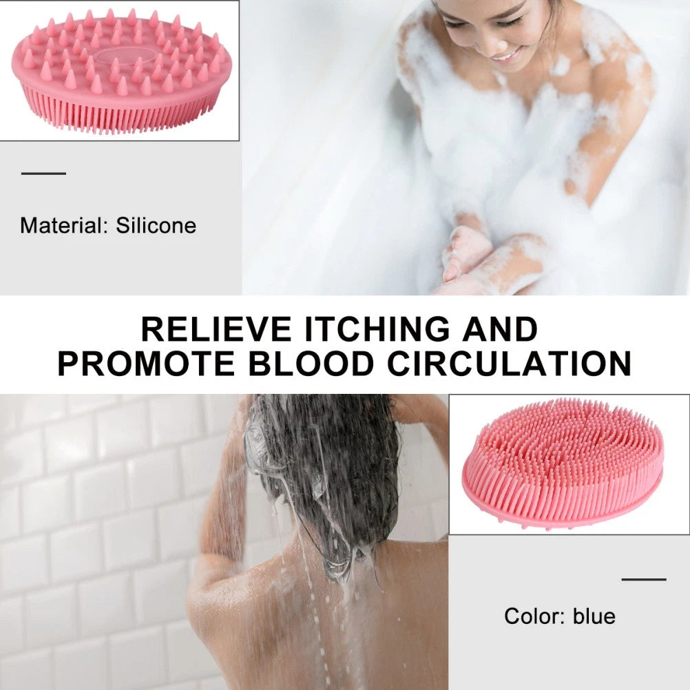 2Pcs Baby Shower Bath Brush Massage Shower Brushes for Home Travel