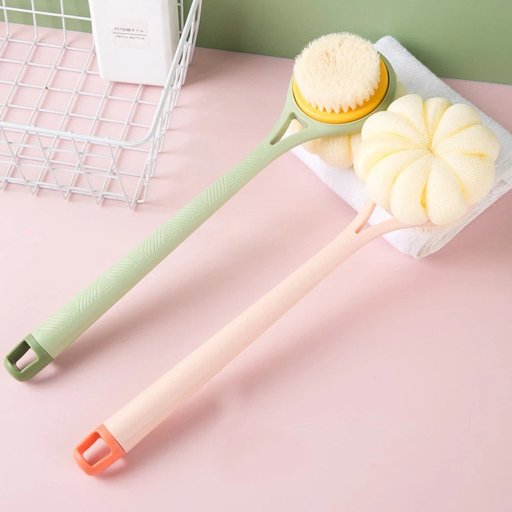 Bath Brush Back Cleaning Scrubber Shower Body Men Exfoliating with Handles