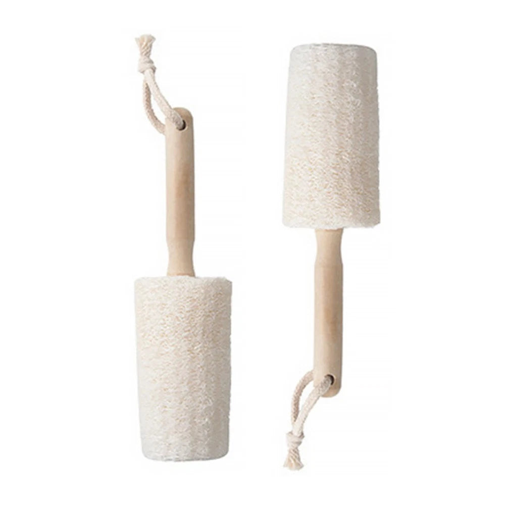 2Pcs Loofah Back Scrubber Loofah Shower Brush for Natural Exfoliation