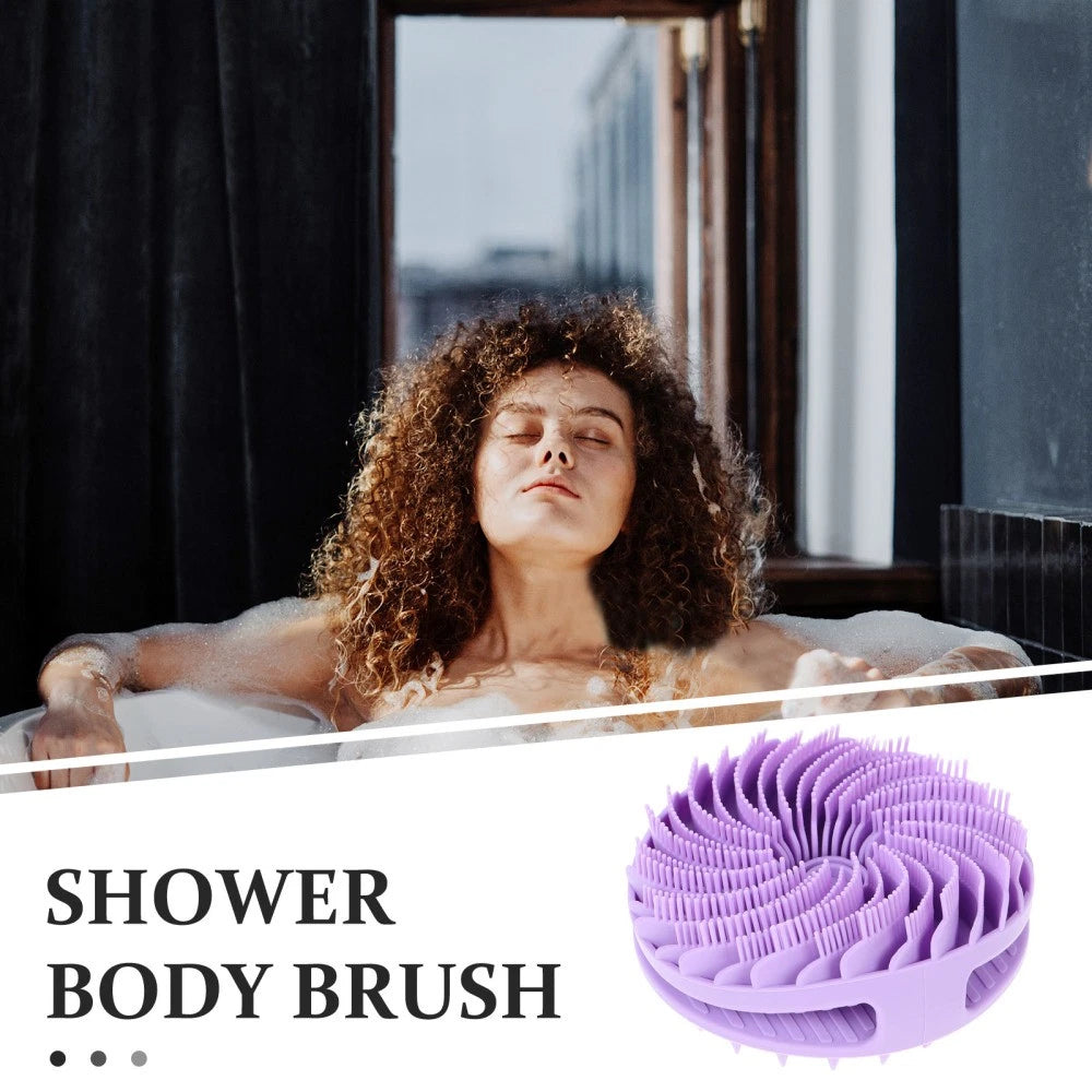 Exfoliating Bath Brush Woman Body Scrubber Exfoliator with Handle