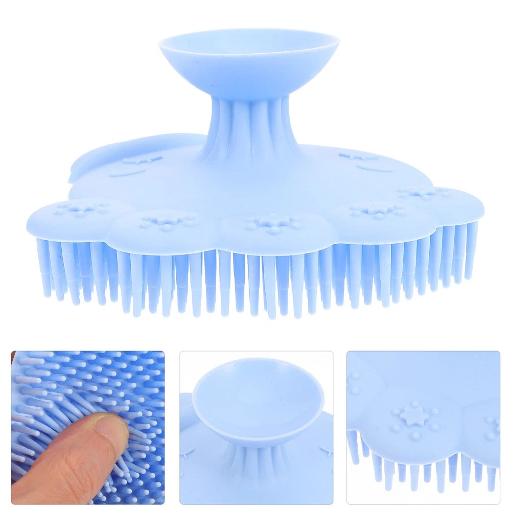 Infant Bath Bathing Scrubber Silicone Infant Shower Brush Bath Brush