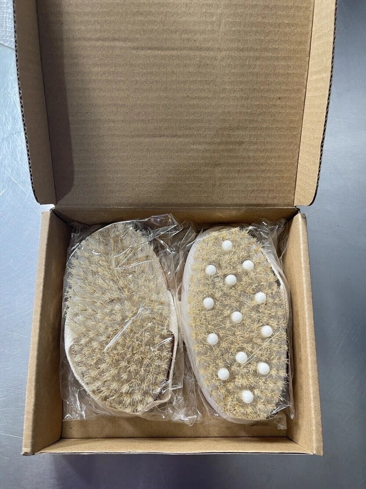 Sportout 2 Pack Bristle Bath And Body Brush Set Wet Or Dry New In Box